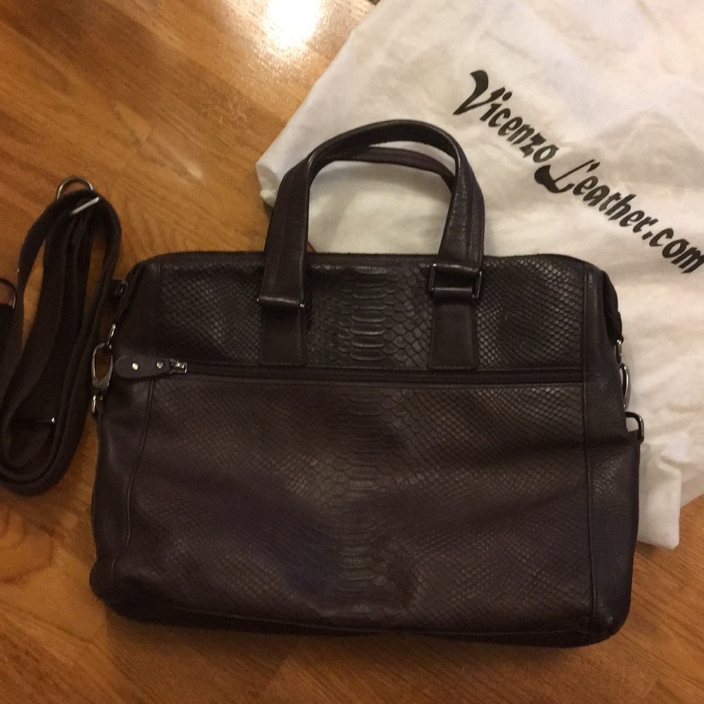 Leather satchel/ computer bag